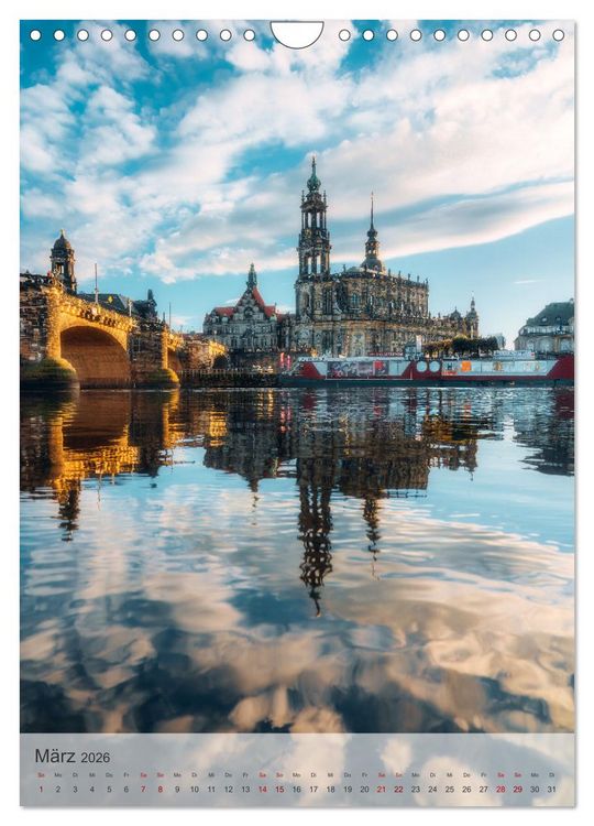 Produktbild: Elbstadt Dresden (Wandkalender 2026 DIN A4 hoch), CALVENDO Monatskalender