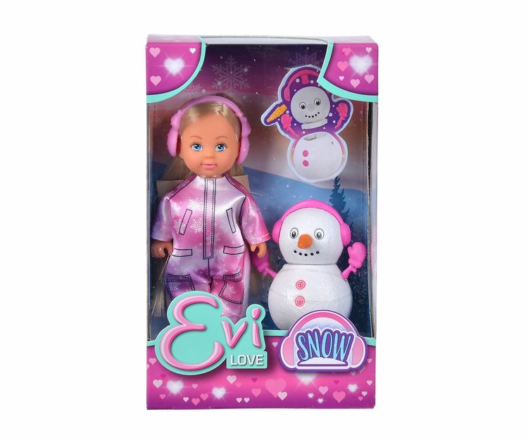 Produktbild: Puppe Evi LOVE Snow mit Schneemann zum Selberbauen 12cm