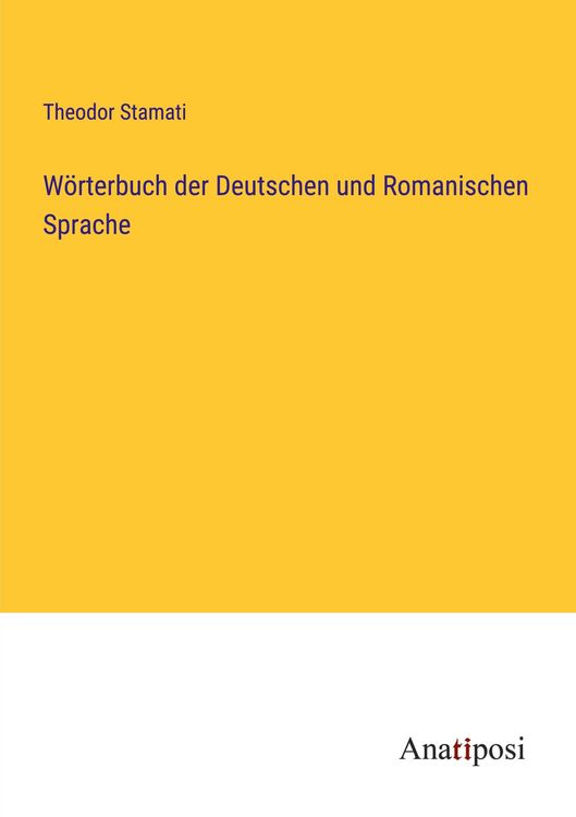 Produktbild: W&ouml;rterbuch der Deutschen und Romanischen Sprache