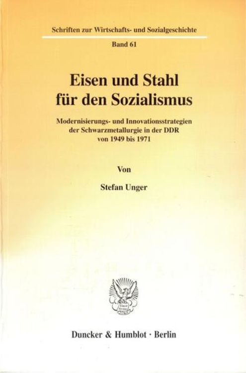 Produktbild: Eisen und Stahl f&uuml;r den Sozialismus.