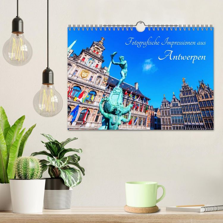 Produktbild: Fotografische Impressionen aus Antwerpen (Wandkalender 2026 DIN A4 quer), CALVENDO Monatskalender