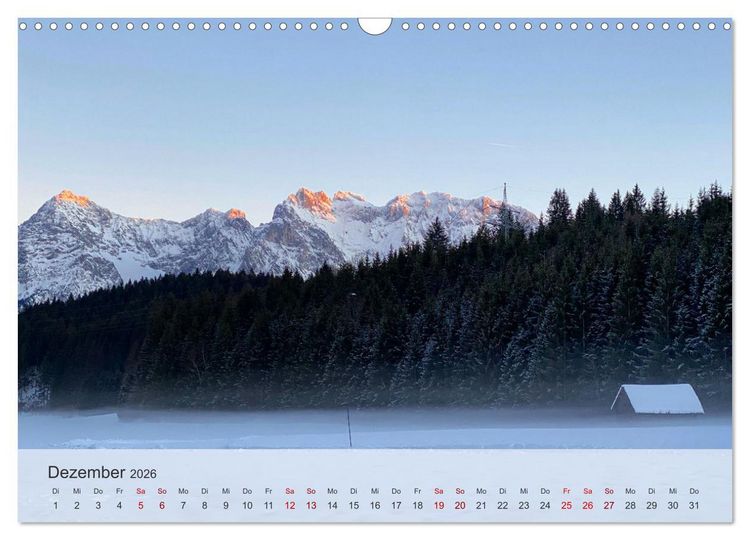 Produktbild: Alpenauszeit - Die Bergh&uuml;tten unserer Alpen (Wandkalender 2026 DIN A3 quer), CALVENDO Monatskalender