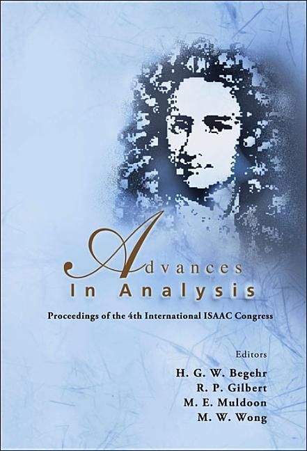 Produktbild: Advances in Analysis - Proceedings of the 4th International Isaac Congress