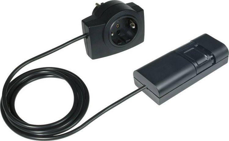 Produktbild: Ehmann 2120c0709 Schnurdimmer Geeignet f&uuml;r Leuchtmittel: LED-Lampe, Energiesparlampe, Halogenlampe, Gl&uuml;hlampe Schwarz