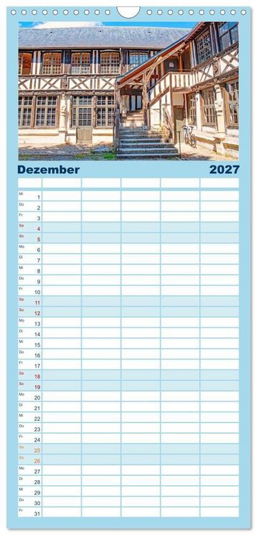 Produktbild: Familienplaner 2027 - Rouen - ein traumhaftes Reiseziel mit 5 Spalten (Wandkalender, 21 x 45 cm) CALVENDO