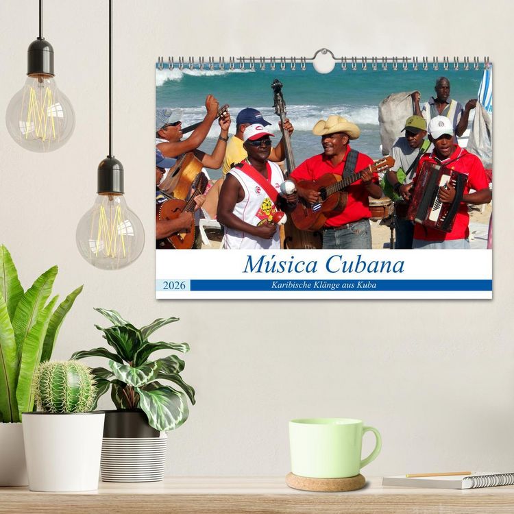 Produktbild: M&uacute;sica Cubana - Karibische Kl&auml;nge aus Kuba (Wandkalender 2026 DIN A4 quer), CALVENDO Monatskalender
