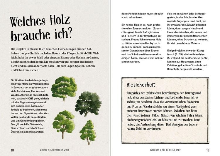 Produktbild: Kinder schnitzen im Wald