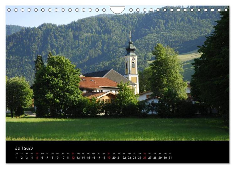 Produktbild: Unterw&ouml;ssen im Chiemgau - Luftkurort und mehr (Wandkalender 2026 DIN A4 quer), CALVENDO Monatskalender