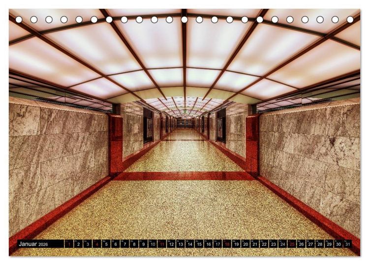 Produktbild: Frankfurt - mit der U-Bahn erfahren (Tischkalender 2026 DIN A5 quer), CALVENDO Monatskalender