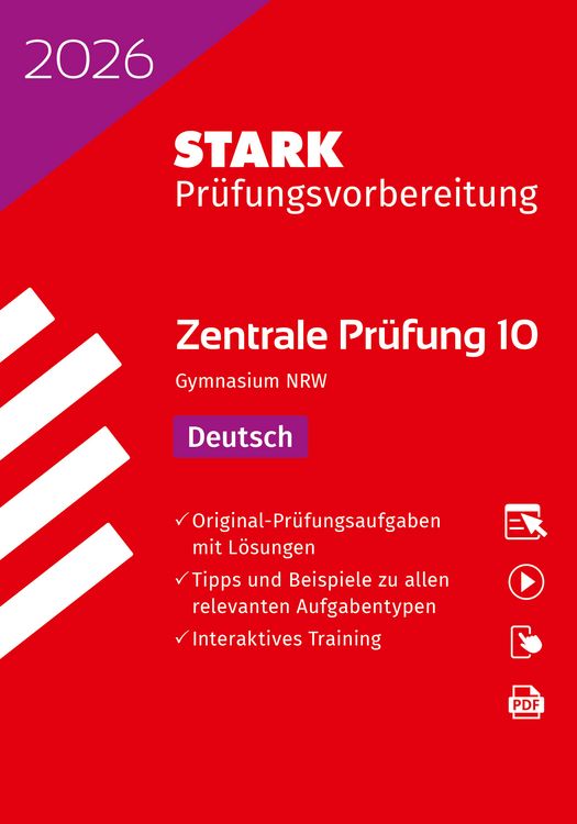 Produktbild: STARK Deutsch 10. Klasse - Zentrale Prüfung (ZP10) Gymnasium 2026 NRW - Prüfungsvorbereitung