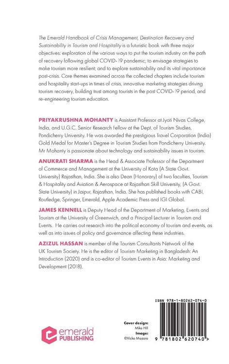 Produktbild: The Emerald Handbook of Destination Recovery in Tourism and Hospitality