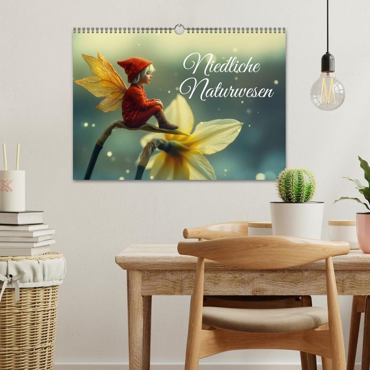 Produktbild: Niedliche Naturwesen (Wandkalender 2026 DIN A3 quer), CALVENDO Monatskalender