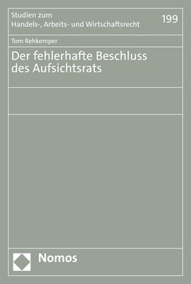 Produktbild: Der fehlerhafte Beschluss des Aufsichtsrats