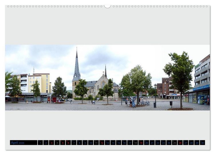 Produktbild: Bielefeld gibt es! Stadtpanoramen Teil 2 (Wandkalender 2026 DIN A2 quer), CALVENDO Monatskalender