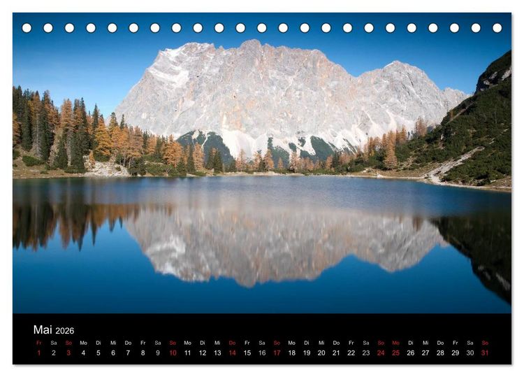 Produktbild: Berge, T&auml;ler & Seen (Tischkalender 2026 DIN A5 quer), CALVENDO Monatskalender