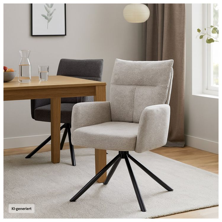 Produktbild: HTI-Living Esszimmerstuhl Kyra Beige 2er-Set Esszimmerstuhl Kyra Beige 2er-Set