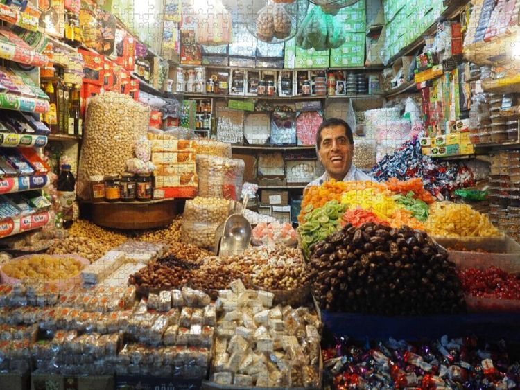 Produktbild: CALVENDO Puzzle Arabischer Souk (Basar) | 1000 Teile Lege-Gr&ouml;&szlig;e 64x48cm Foto-Puzzle f&uuml;r gl&uuml;ckliche Stunden