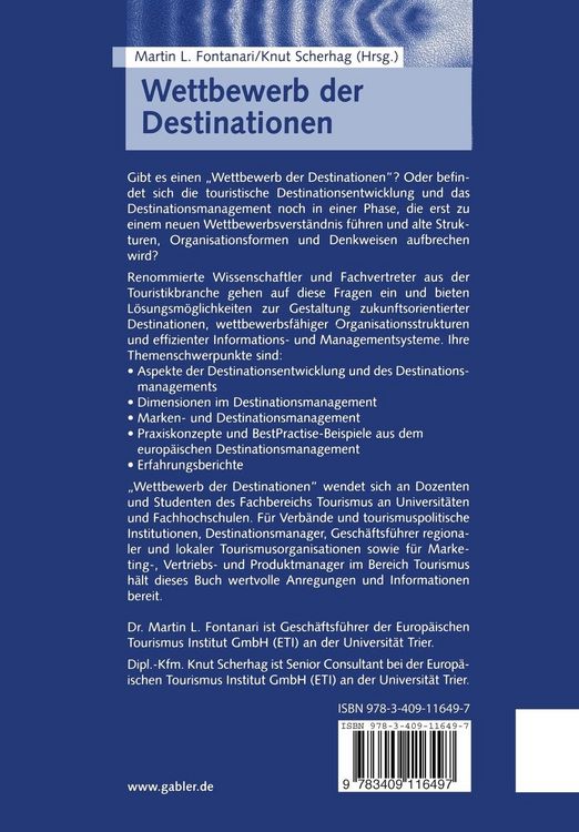 Produktbild: Wettbewerb der Destinationen