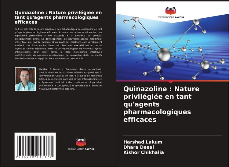 Produktbild: Quinazoline : Nature privil&eacute;gi&eacute;e en tant qu'agents pharmacologiques efficaces