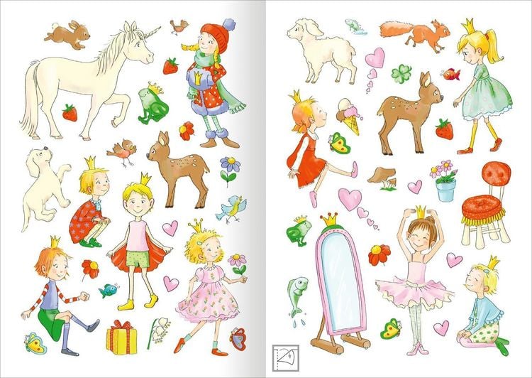 Produktbild: MINI-Stickerheft &ndash; Prinzessinnen