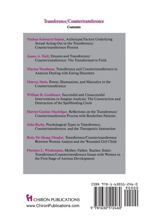 Produktbild: Transference Countertransference (Chiron Clinical Series)