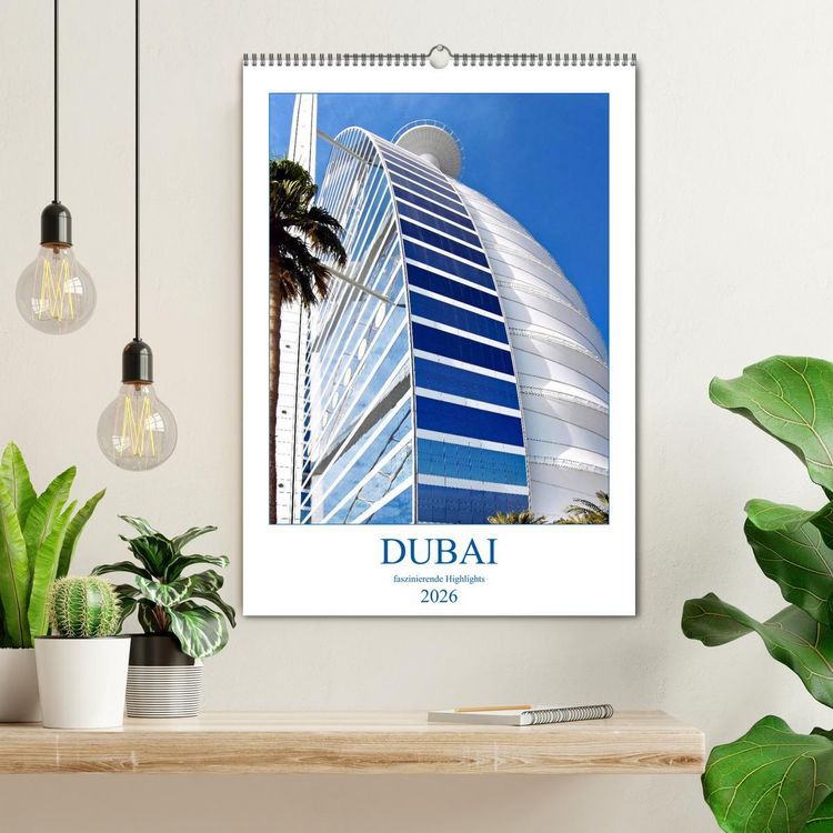 Produktbild: Dubai - faszinierende Highlights (Wandkalender 2026 DIN A2 hoch), CALVENDO Monatskalender