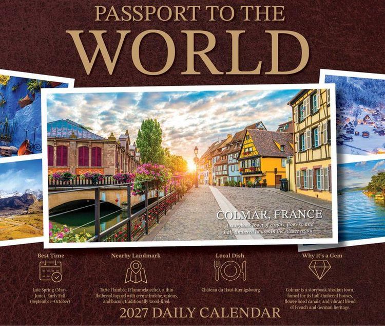 Produktbild: Passport to the World 2027 5.4 X 6.2 Box Calendar