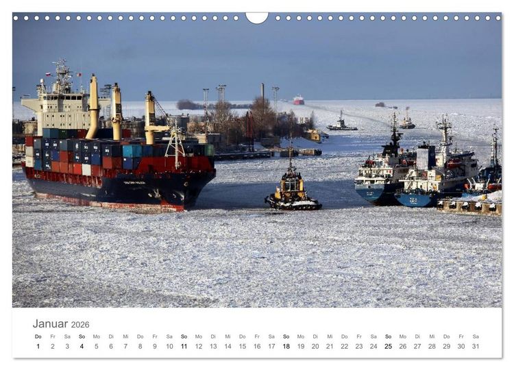 Produktbild: Faszination Schifffahrt &ndash; An Bord um die Welt (Wandkalender 2026 DIN A3 quer), CALVENDO Monatskalender