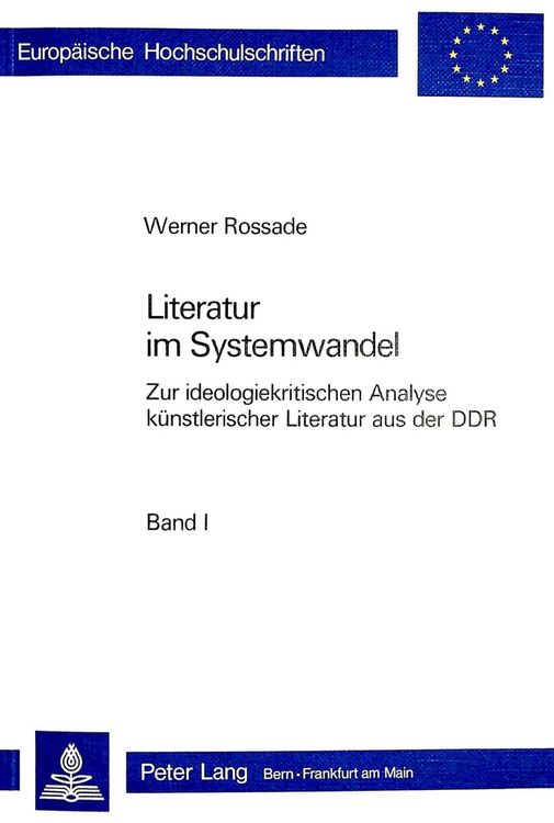 Produktbild: Literatur im Systemwandel