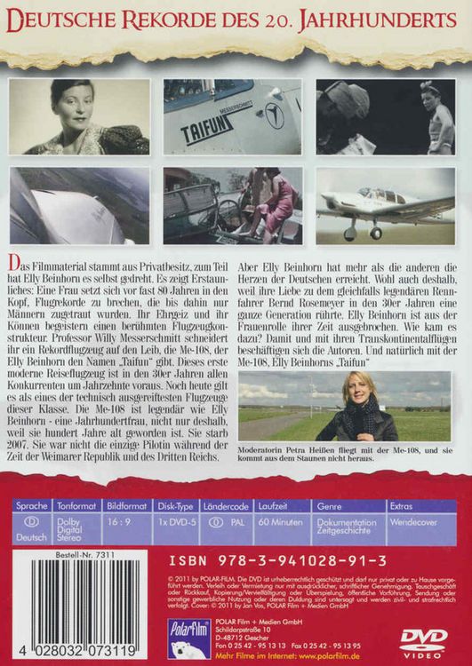 Produktbild: Elly Beinhorn und ihre Me-108 Taifun - Deutsche Rekorde des 20. Jahrhunderts