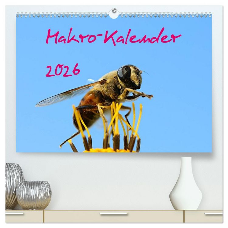 Produktbild: Makro-Kalender 2026 (hochwertiger Premium Wandkalender 2026 DIN A2 quer), Kunstdruck in Hochglanz