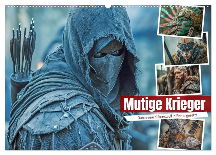 Produktbild: Mutige Krieger (Wandkalender 2026 DIN A2 quer), CALVENDO Monatskalender