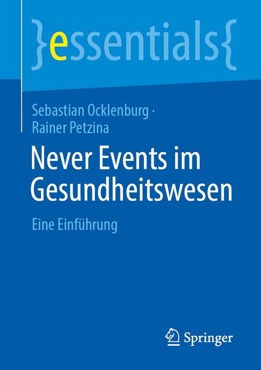 Produktbild: Never Events im Gesundheitswesen
