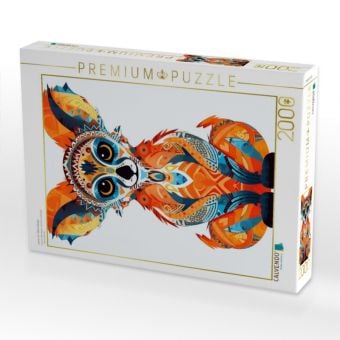 Produktbild: CALVENDO Puzzle Lemur im Tattoo Design | 2000 Teile Lege-Gr&ouml;&szlig;e 90x67cm Foto-Puzzle f&uuml;r gl&uuml;ckliche Stunden