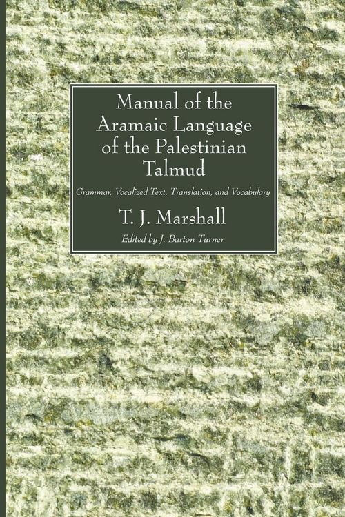 Produktbild: Manual of the Aramaic Language of the Palestinian Talmud