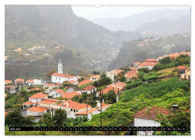 Produktbild: Madeira - Insel mitten im Atlantik (hochwertiger Premium Wandkalender 2026 DIN A2 quer), Kunstdruck in Hochglanz
