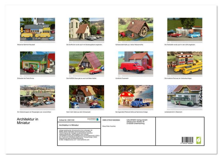 Produktbild: Architektur in Miniatur (Wandkalender 2026 DIN A2 quer), CALVENDO Monatskalender