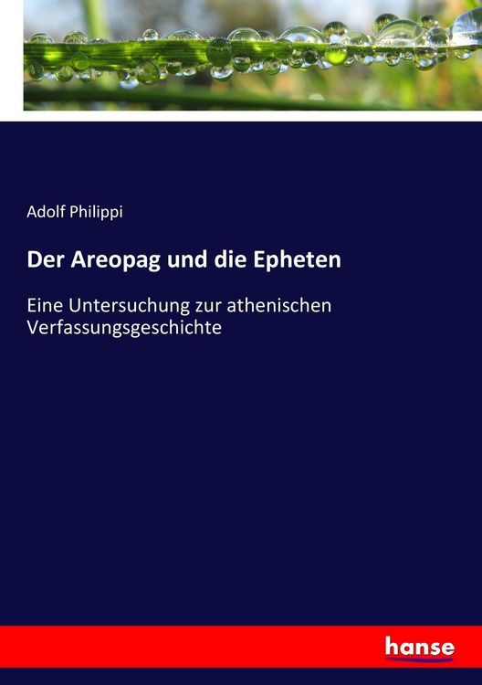 Produktbild: Der Areopag und die Epheten