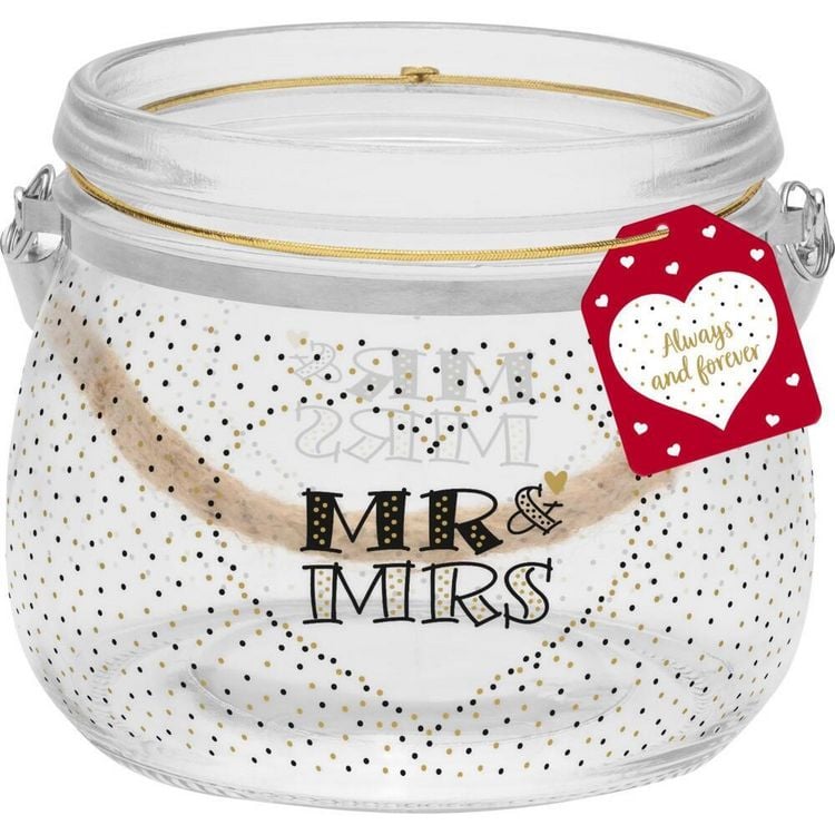 Produktbild: Windlicht klein Mr. & Mrs.