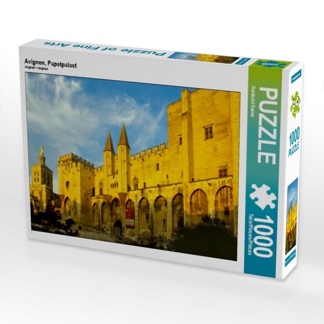 Produktbild: CALVENDO Puzzle Avignon, Papstpalast | 1000 Teile Lege-Gr&ouml;&szlig;e 64x48cm Foto-Puzzle f&uuml;r gl&uuml;ckliche Stunden