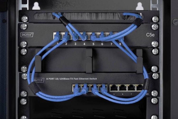 Produktbild: Digitus DN-10-09U-B 10 Zoll Wandgeh&auml;use 9 HE Schwarz (RAL 9005)