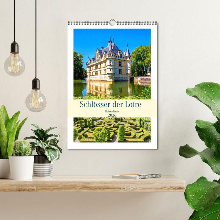Produktbild: Schl&ouml;sser der Loire - Reiseplaner (Wandkalender 2026 DIN A3 hoch), CALVENDO Monatskalender