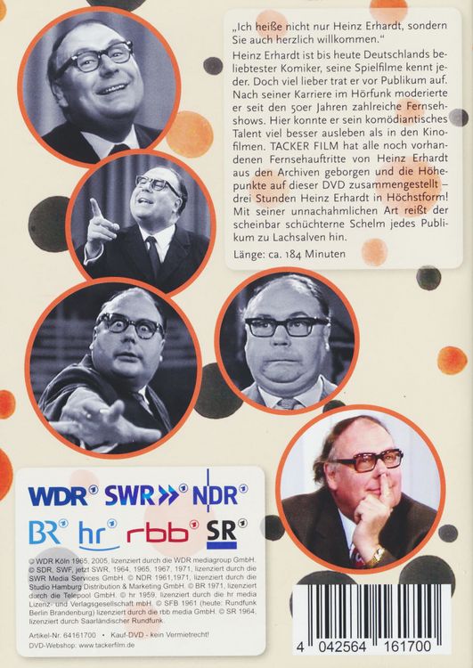 Produktbild: Heinz Erhardt - Seine sch&ouml;nsten Fernsehauftritte