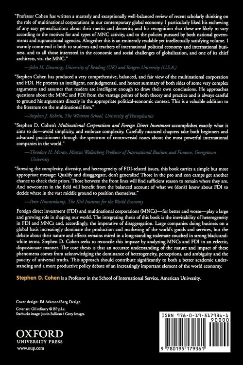 Produktbild: Multinational Corporations and Foreign Direct Investment