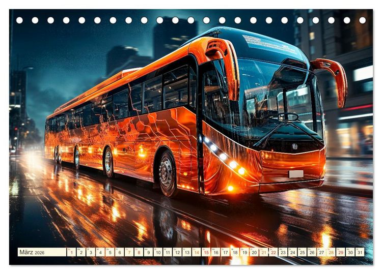 Produktbild: Busse Fantasien (Tischkalender 2026 DIN A5 quer), CALVENDO Monatskalender