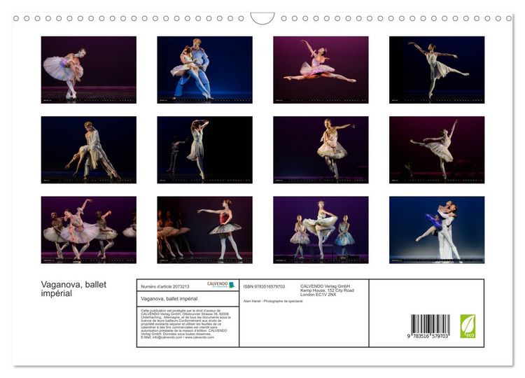 Produktbild: Vaganova, ballet imp&eacute;rial (Calendrier mural 2026 DIN A3 vertical), CALVENDO calendrier mensuel