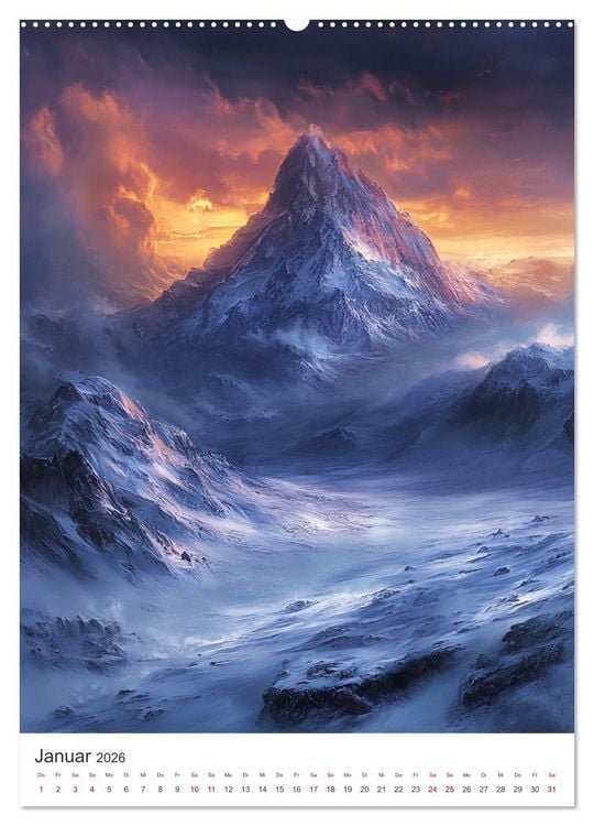 Produktbild: Midgard - Mythische Landschaften des Nordens (Wandkalender 2026 DIN A2 hoch), CALVENDO Monatskalender