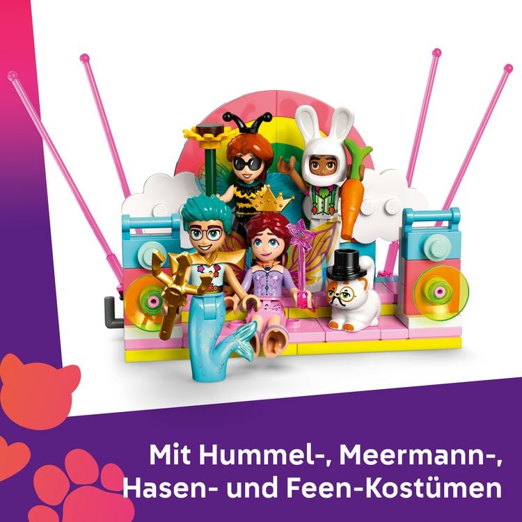 Produktbild: LEGO Friends 42661 Kost&uuml;mparty mit Einhorn und Fee, Spielzeug f&uuml;r Kinder