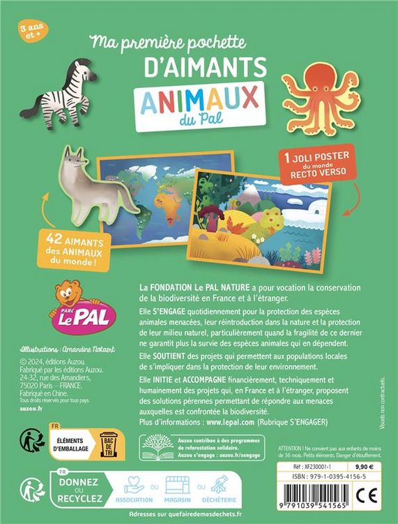 Produktbild: Animaux du Pal : ma premi&egrave;re pochette d'aimants