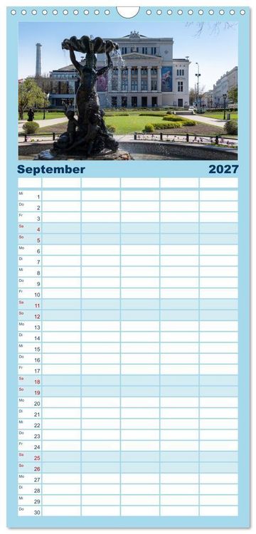 Produktbild: Familienplaner 2027 - Riga - Paris des Ostens mit 5 Spalten (Wandkalender, 21 x 45 cm) CALVENDO